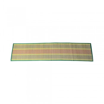 Madur Grass Dining Table Mats with Runner (set of 7 - Green)