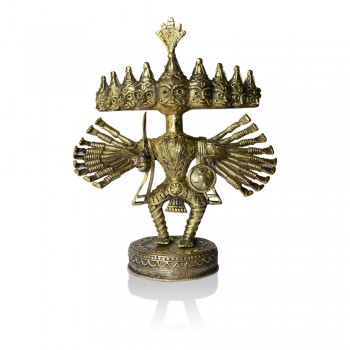 Brass Metal Craft (Dokra) Ravana