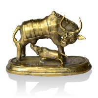 Dhokra Metal Craft – Cow and Calf