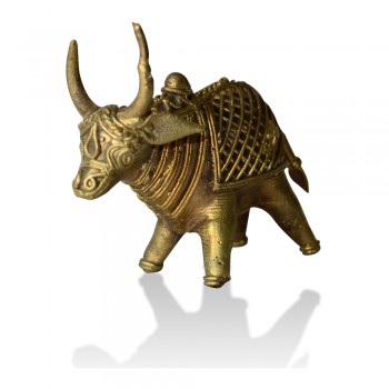 Brass Metal Craft (Dokra) Cow