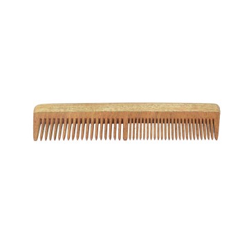 Natural Neem Wood Wide & Narrow Dual Teeth Comb