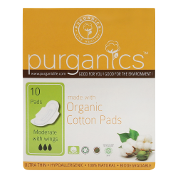 Purganics Organic Cotton Pads Moderate