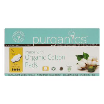 Purganics Organic Cotton Pad Super