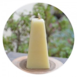 100% Pure Beeswax Pyramid Shaped Candle