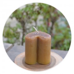 100% Pure Beeswax Heart Shaped Candle (Small) – with Cinnamon Flavour
