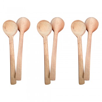 Wooden Baby Feeding Spoons - Set of 6