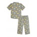 GreenApple Organic Cotton Boy's Nightsuit with Yellow Truck and Cars
