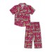 GreenApple Organic Cotton Girl's Nightsuit with Doll Houses