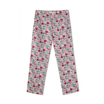 GreenApple Organic Cotton Mom Pyjama Light Pink Color with Tulip Flowers