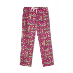 GreenApple Organic Cotton Mom Pyjama Pink Color with Doll Houses