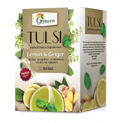 Grenera Organic Tulsi Lemon Ginger Infusion Tea - 20 Tea Bags