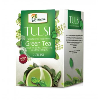 Grenera Organic Tulsi Green Infusion Tea - 20 Tea Bags