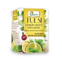 Grenera Organic Tulsi Lemon Mint Infusion Tea - 20 Tea Bags
