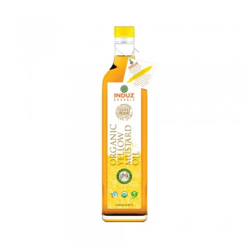 Induz Organic Mighty Yellow Mustard Oil (Cold Pressed) - 1 L