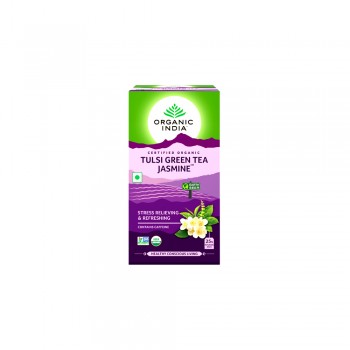 Organic India Tulsi Green Tea Jasmine Tea - 25 Tea Bags