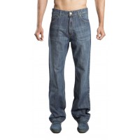 Zeme Organics Denim Jeans Relaxed Fit (Whiskers) - For Men